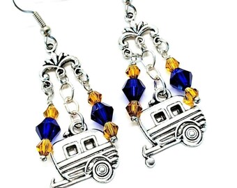 Pendientes retro de caravana - Joyería para autocaravanas, joyería vintage para caravanas, accesorios para autocaravanas, regalo para mamá