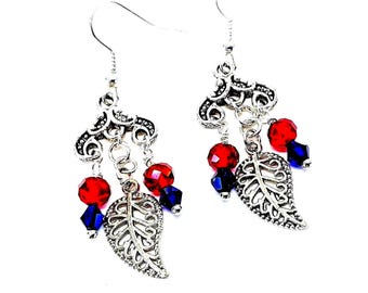 Botanical Leaf Earrings | Nature Lover Jewelry | Dangle Earrings Women Gift