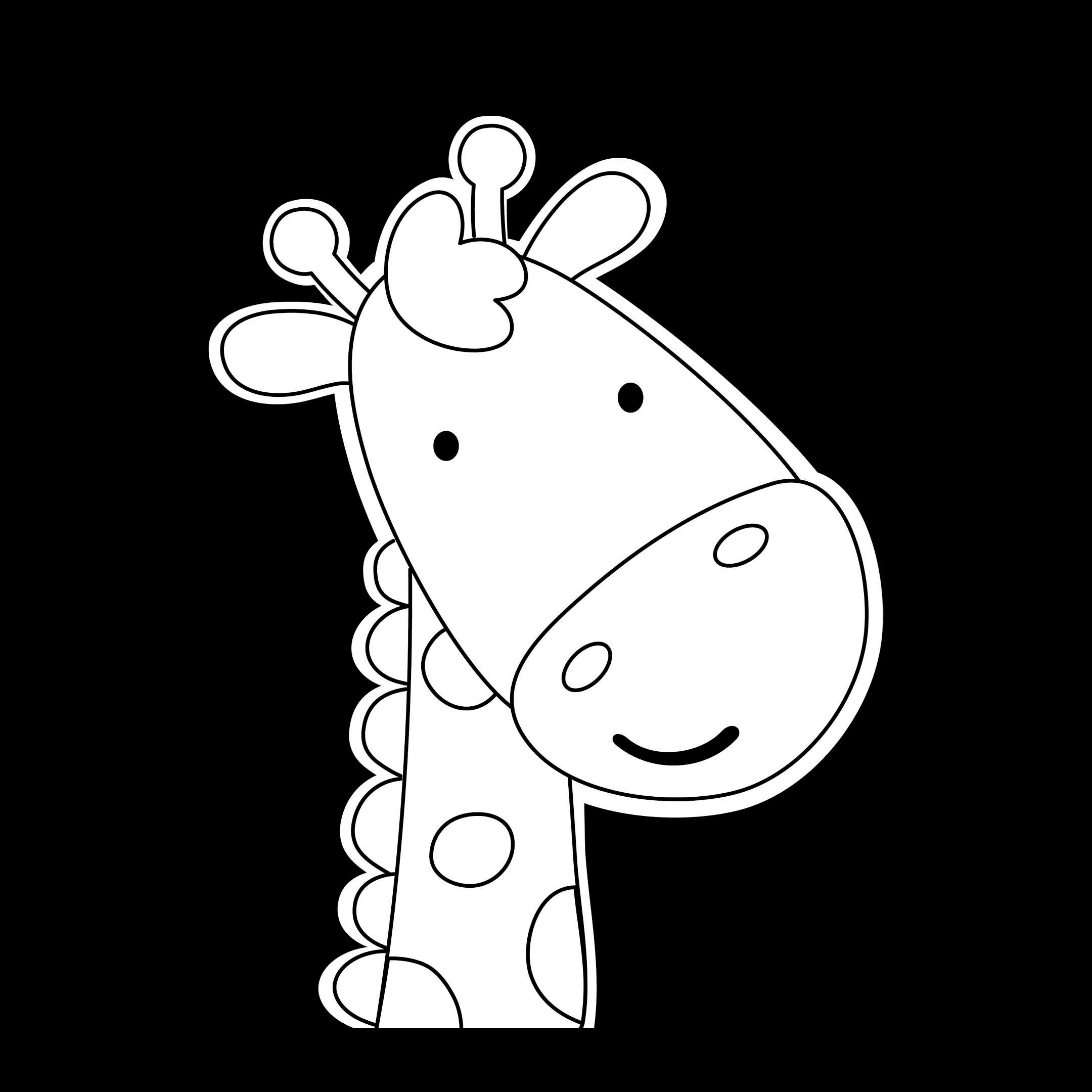 Giraffe Printable Nursery Wall Art Giraffe Nursery Print Black and