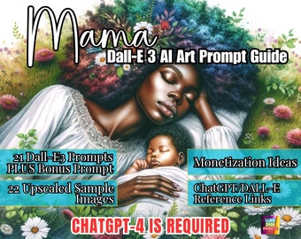 Dall-E 3 Mother's Day AI Art Prompt Guide, Prompt Guide for Mother's Day, Mother's Day AI Art: Exclusive DALL-E 3 Prompt Guide