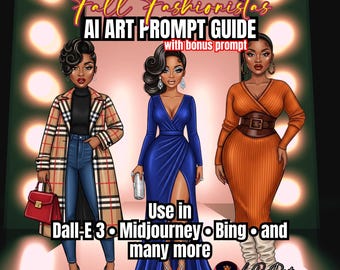 Guía de ideas artísticas con IA para la moda de otoño: DALL-E 3 / Guía en PDF y PNG