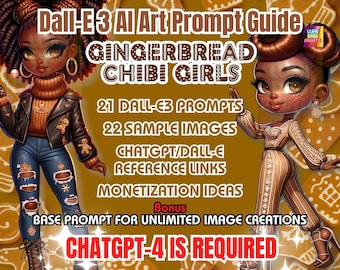 Gingerbread Chibi Girls AI Art Prompt Guide | Dall-E3 Gingerbread Chibi Girls Guide | Infinite Art Creation | Holiday Art Prompts