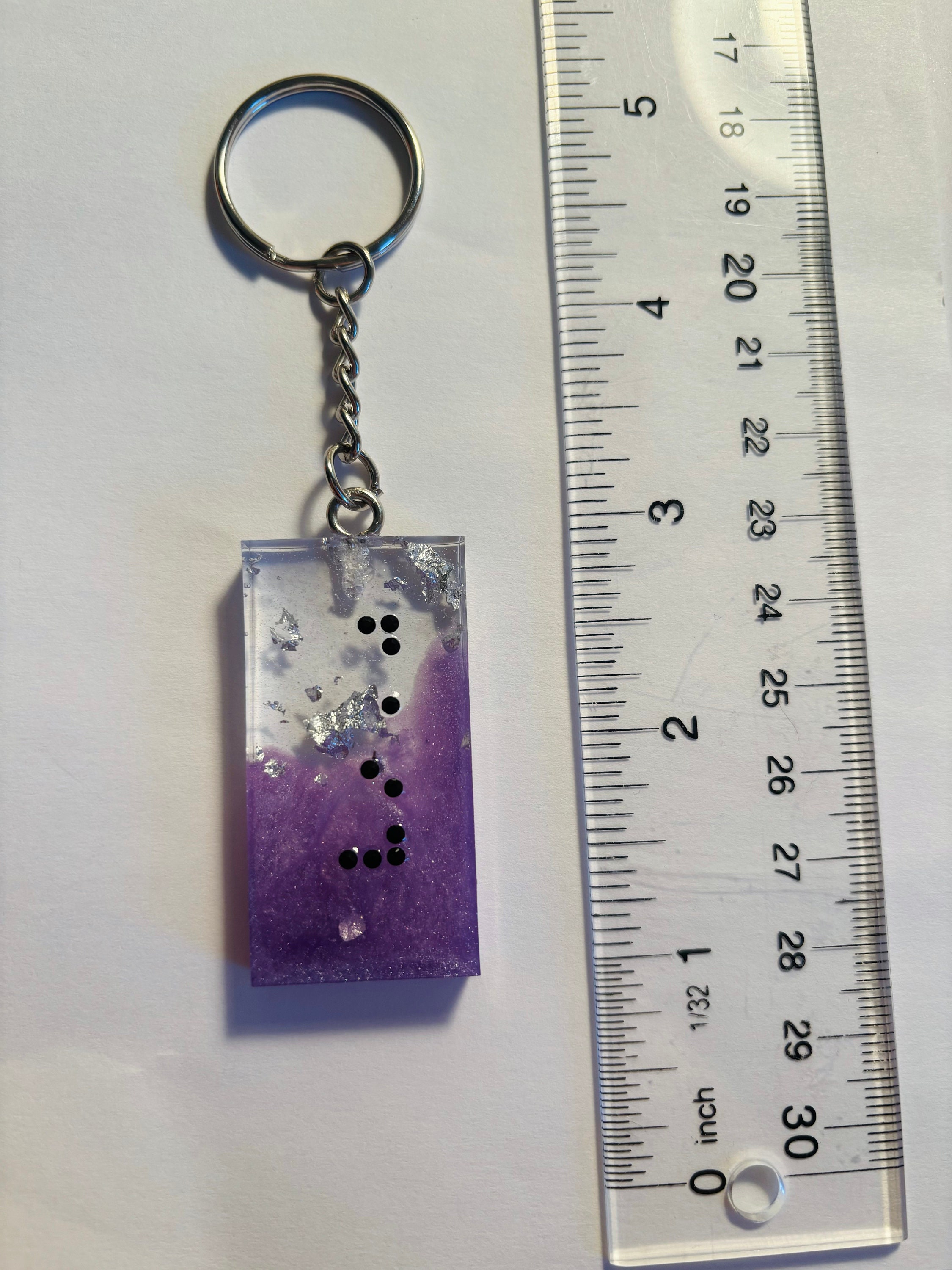 Braille Keychain faith Etsy