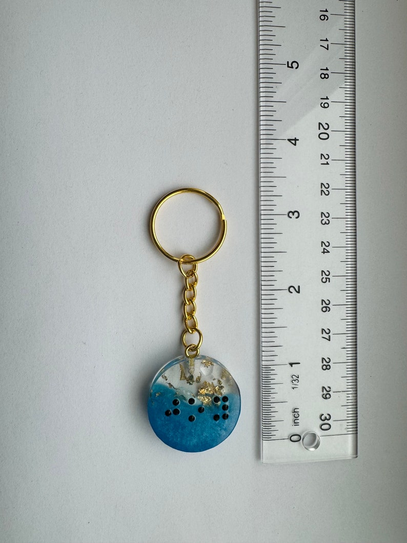 Braille Keychain joy Etsy