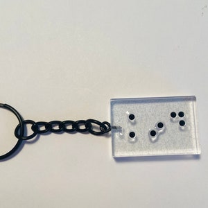 Porte-clés en braille « genre »