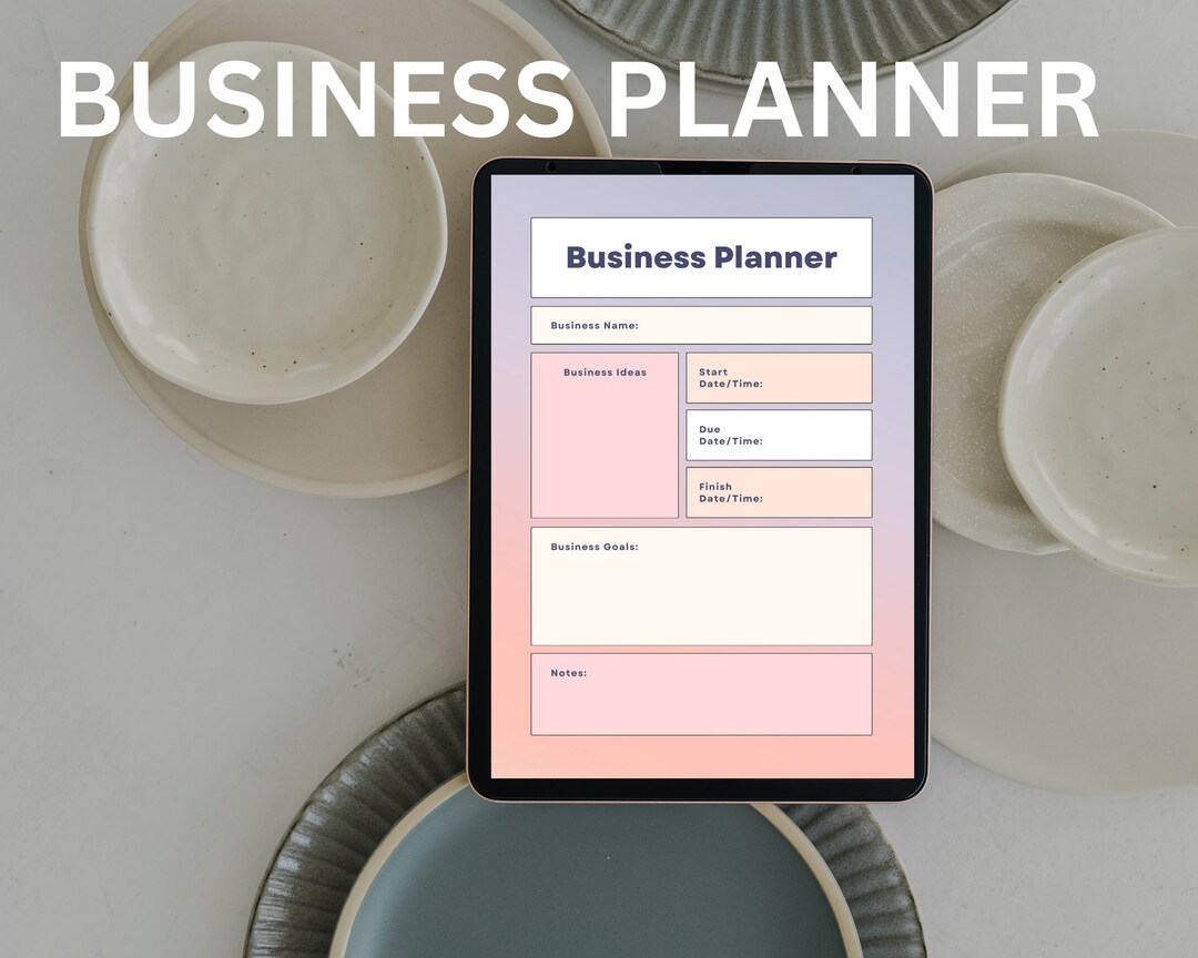 Business Project Planner Printable Project Planner Template Project ...