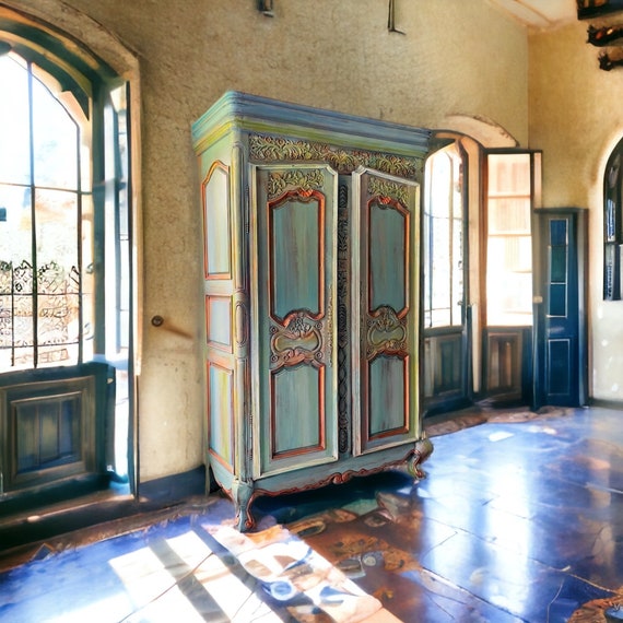 Spanish style armoire deals