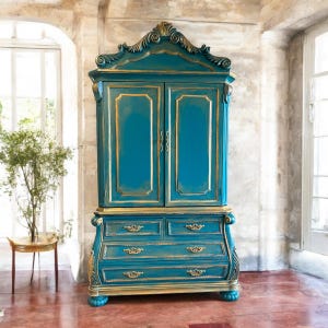 Vintage French Style Armoire Wardrobe