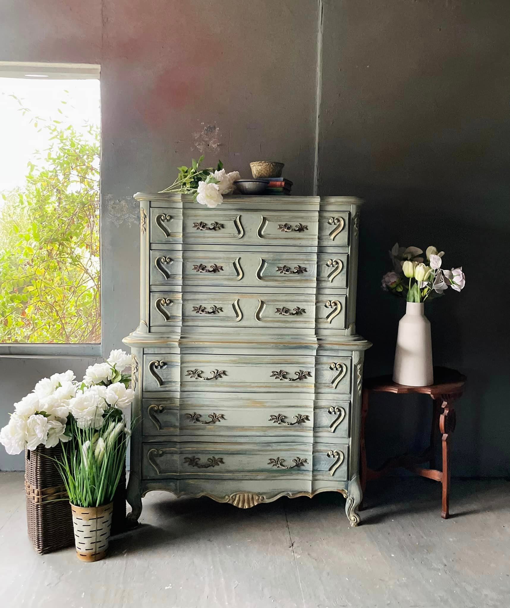 Custom Order Option: Hand-painted Vintage French Provincial Chest
