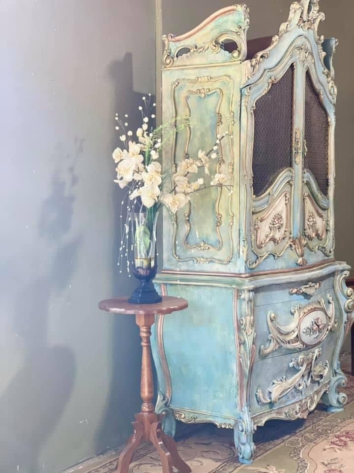 Sold** Custom Order Options: Hand-painted Vintage French Armoire - Etsy