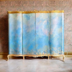 SOLD** Custom Order Option: Hand-Painted Vintage Italian Armoire