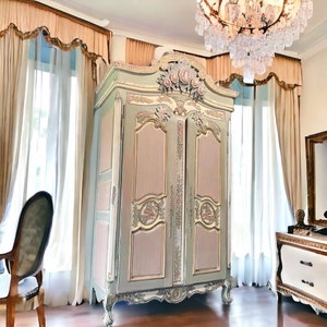 Pink armoire deals