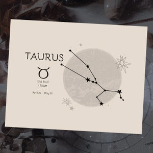 Horóscopo de Tauro, Carta astral, Arte del Zodiaco, Descarga instantánea, Cumpleaños de abril y mayo