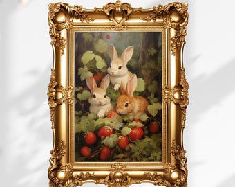 Bunny Coquette kunst aan de muur, coquette kamer decor, lichte academische wereld, humeurig leesgrage muurkunst, Victoriaanse kunst aan de muur, donkere academische kamer decor
