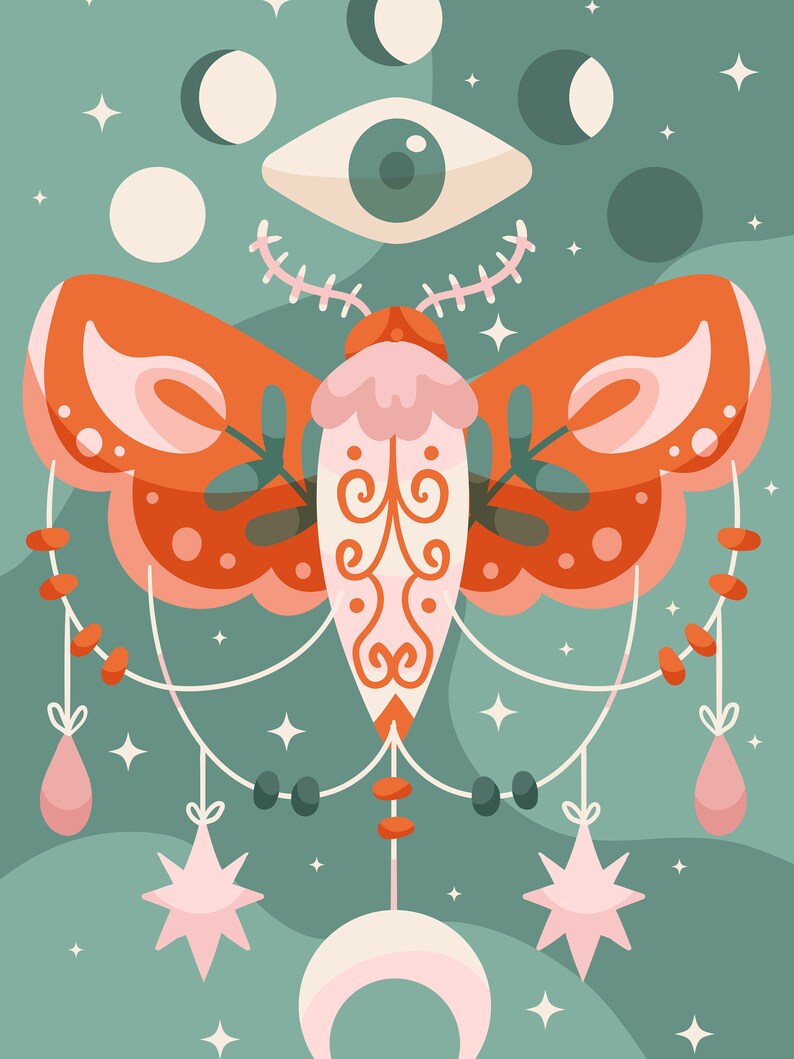 Boho Abstract Wall Art, Set of Two Wall Art Pieces, Gift for Her, Housewarming Gift, Wall Frame