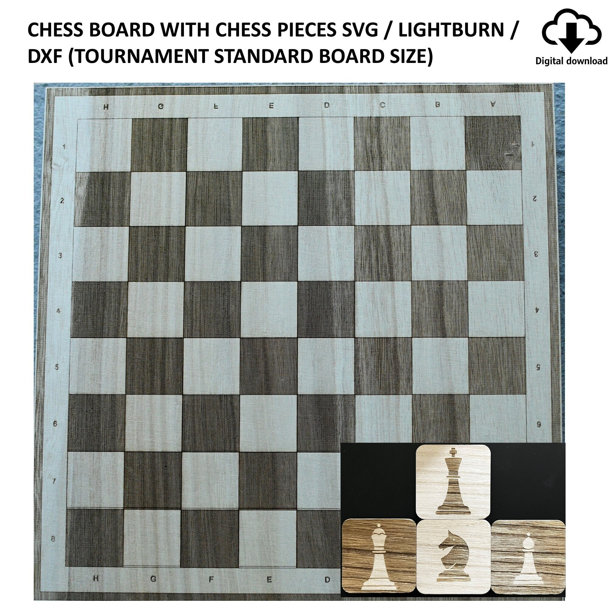 Shogi Japanese Chess Board Game – Glowforge Shop