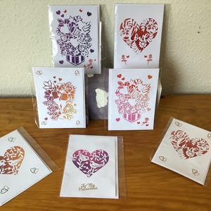 Handmade valentines cards