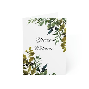 You're Welcome Card (packs simples ou multiples)