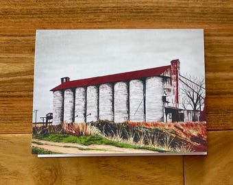 SOJAMAX Grain Elevator Greeting Card