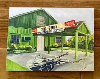 Club Ebony Lounge Greeting Card