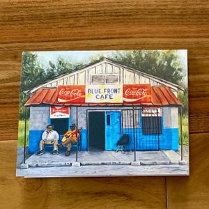 Blue Front Cafe Greeting Card - Set of 7
