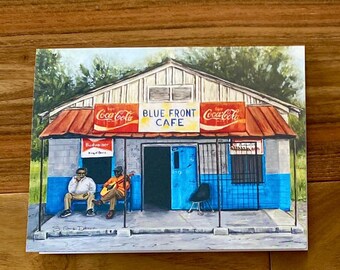 Blue Front Cafe Greeting Card - Set of 7