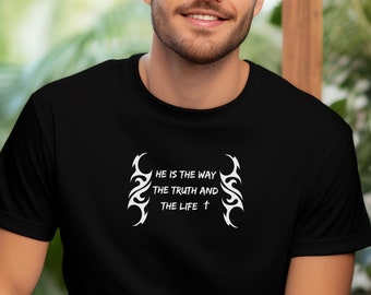 Christian T-Shirt, John 14:6, I am the way, Men's Christian Tee, Christian Gift, Scripture, Jesus Tshirt, Christian Apparel, Faith T-Shirt