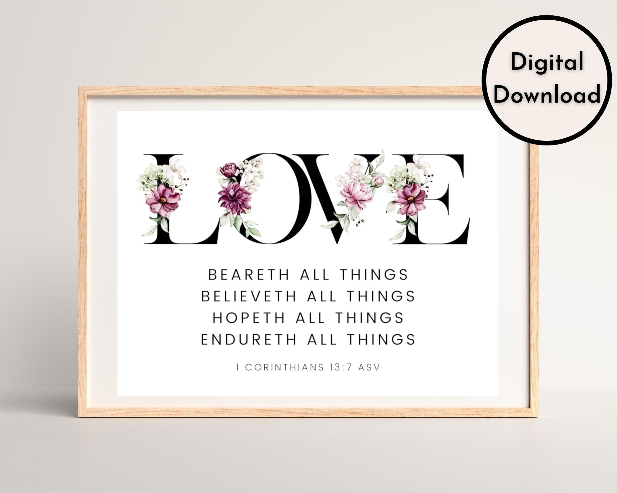Printable Love Wall Art DIGITAL Download Printable - Etsy