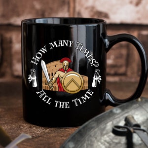 Roman Empire Tasse, Trending Tasse, lustiges Geschenk für Freunde, schwarze Kaffeetasse