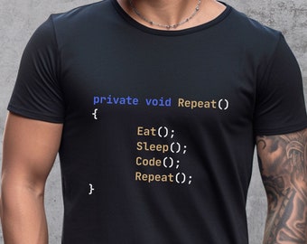 Programmer T-shirt Computer Code Shirt with coding Print gift for software engineer Birthday Gift idea