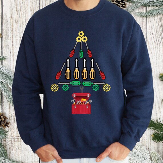 Tool Lover Christmas Sweatshirt Holiday Gift for DIY Enthusiast