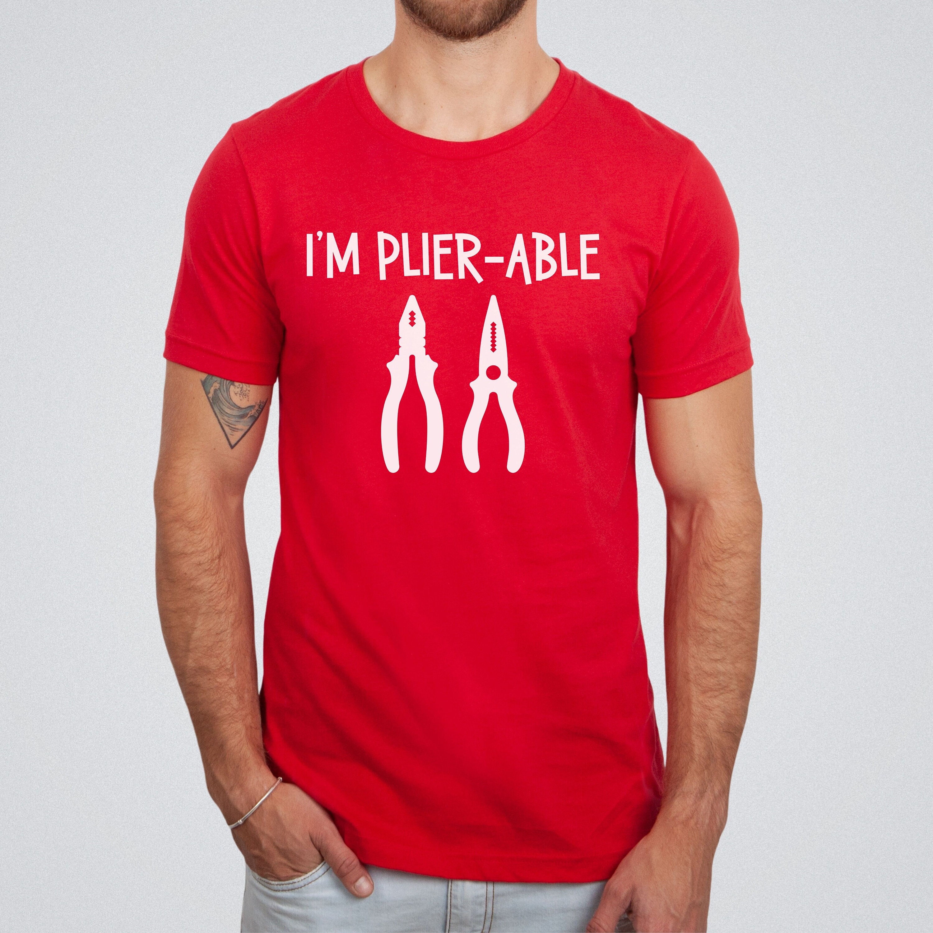 I'm Plier-able Electrician T-shirt Funny Shirt for Plumber - Etsy