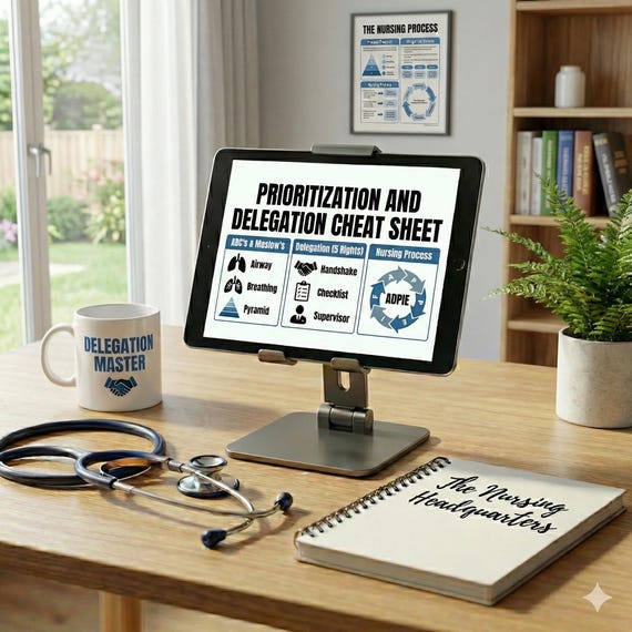 Prioritization and Delegation Cheat Sheet