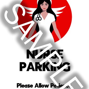 Nurse Parking Sign