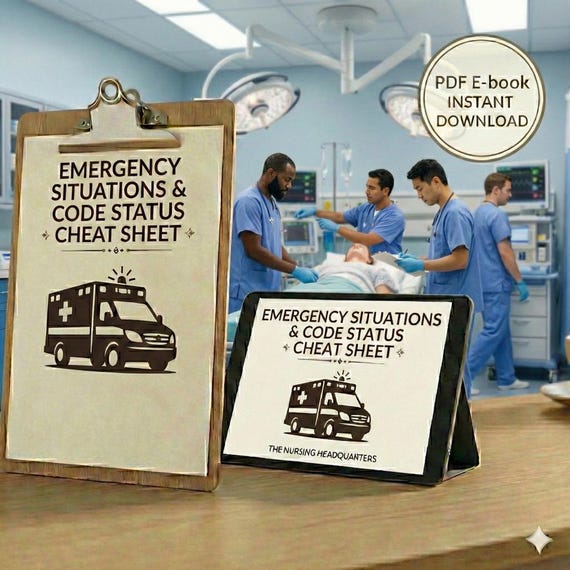 Emergency Situations & Code Status Cheat Sheet