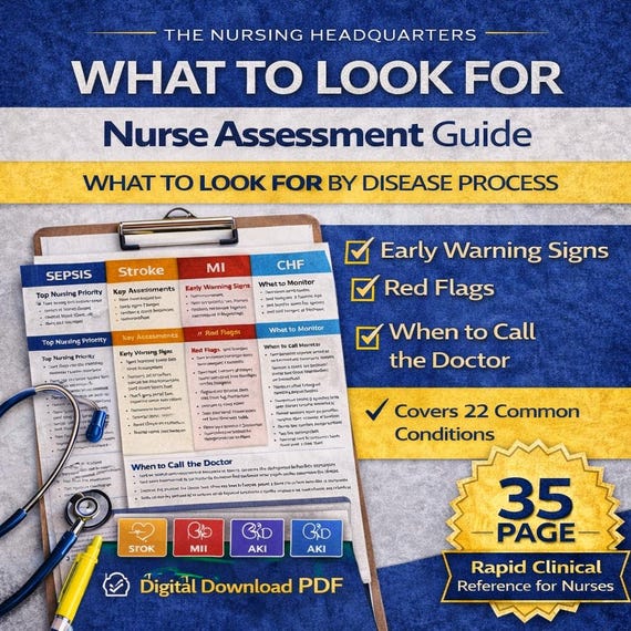 Nurse Assessment Guide: What to Look For by Disease Process