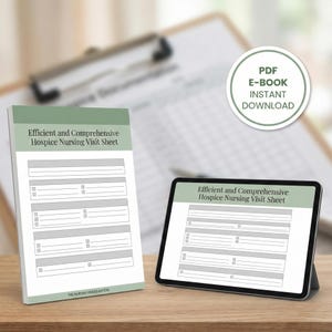 Efficient and Comprehensive Hospice Nursing Visit Sheet for Patient Care Documentation