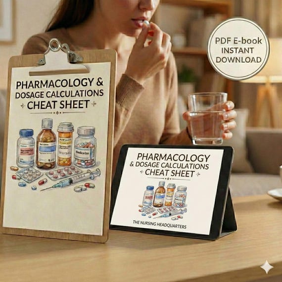 Pharmacology & Dosage Calculations Cheat Sheet