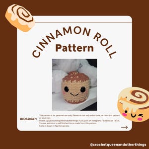 Patrón de crochet de rollo de canela