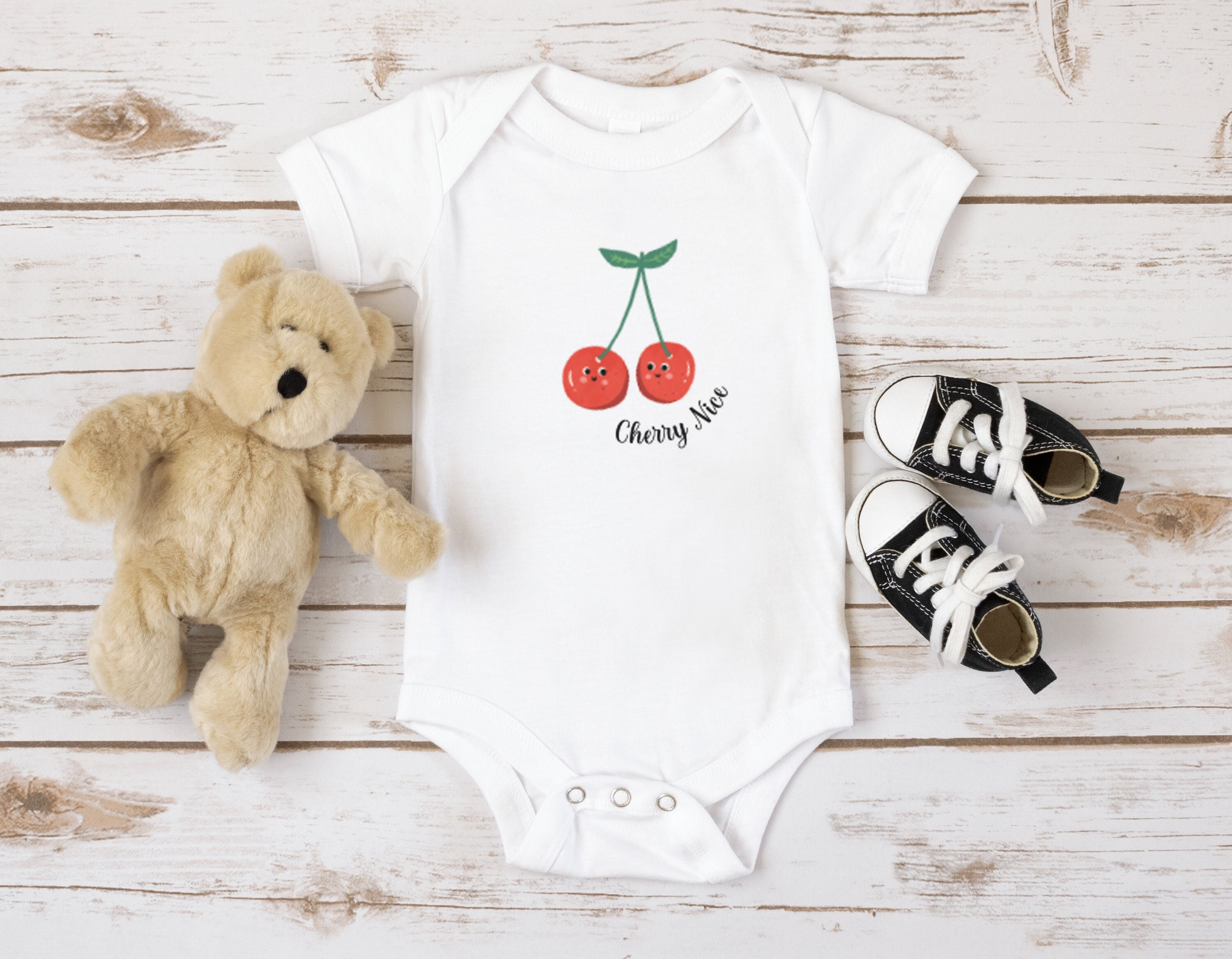 Cherry Nice Onesie Cute Cherry Onesie Cherry Baby Bodysuit Girl Onesie Baby Girl Bodysuit Infant Fruit Top Gift Etsy
