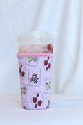 Fruit Stamped 20-22 oz. Antique Postage Summer Iced Drink Sleeve