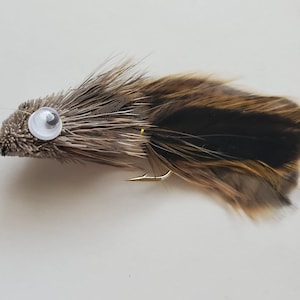 Brown Matuka Sculpin They Come in a Set of Three Brown Sculpin Flies Per Order Various Sizes