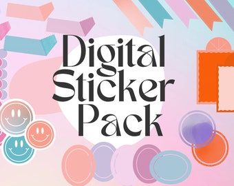 Ultimate Digital Sticker Pack - 400 Versatile Planner Stickers for iPad and Digital Organizing, Vibrant Journal Decals, Instant Download