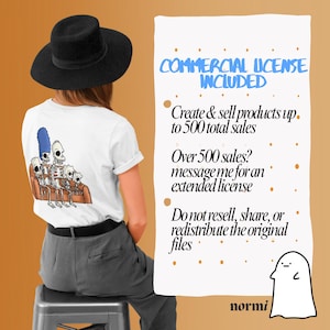 Commercial license included | 90s Y2K Halloween clipart bundle for making T-shirts, printables, planners, and digital crafts