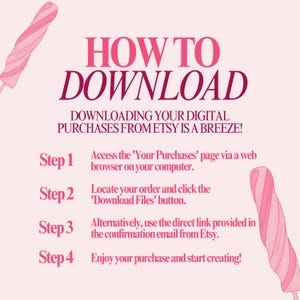 Instant digital download instructions for Etsy Halloween clipart bundle | retro 90s Y2K PNG stickers