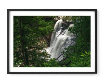 Brandywine Falls Cuyahoga Valley National Park Forest Waterfall Fine Art Landscape Photography Print Home Wall Decor