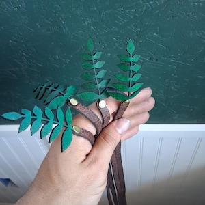 Leather Leaf Bookmark