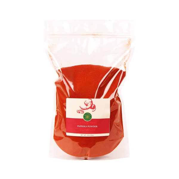 Premium Paprika Powder for Culinary Creations - Mild Sweetness with Vibrant Color - Available in 5oz to 55lb - Choose Bag, Jar, or Case