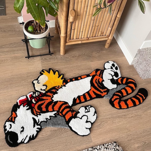 Calvin & Hobbes Handtufted Custom Rug