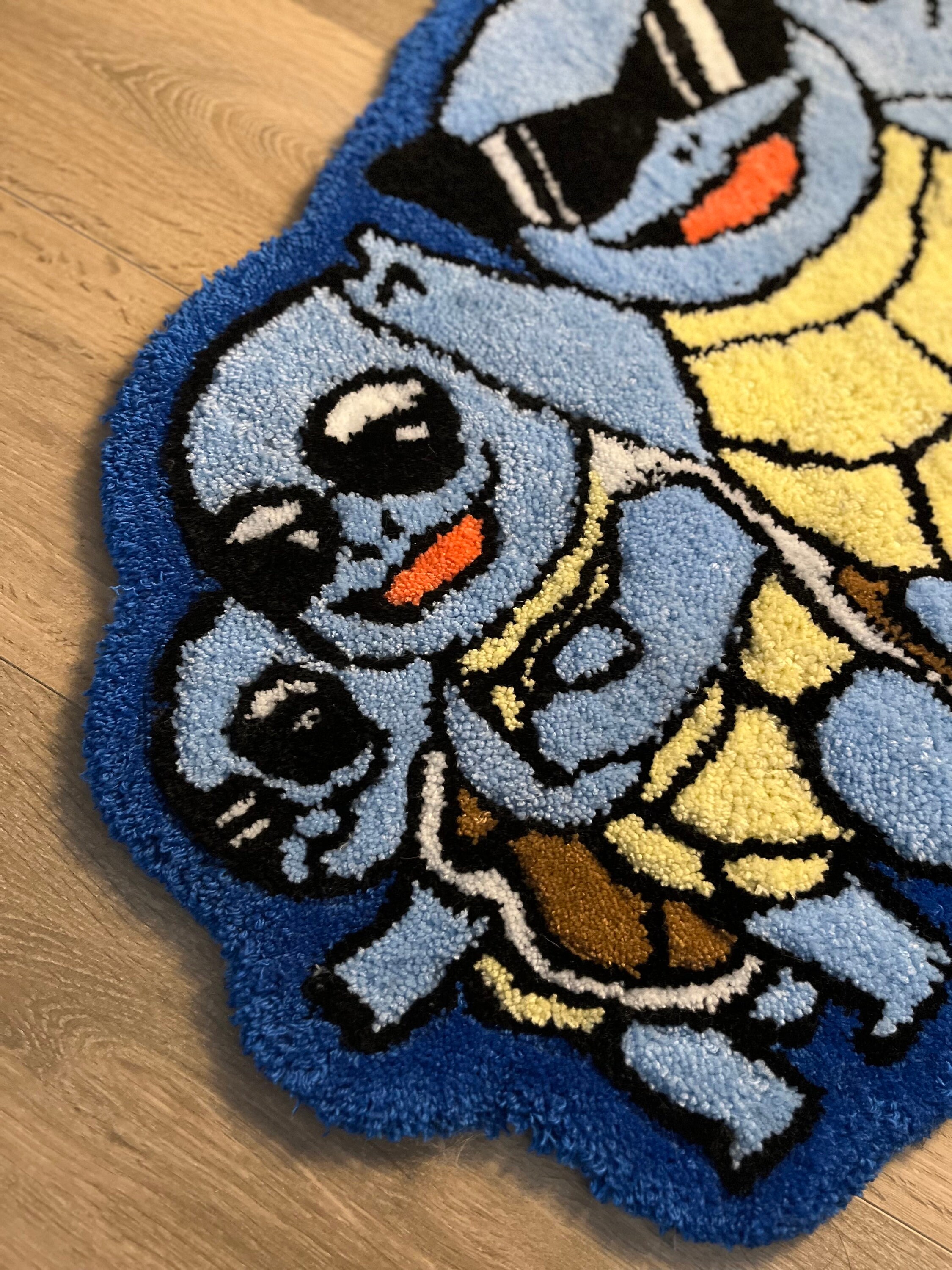 Squirtle Squad Handtufted Rug - Etsy
